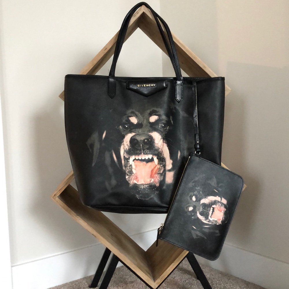Givenchy Rottweiler Tote w/pouch